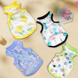 Áo Cho Chó Mèo Thú Cưng Mùa Hè Ba Lỗ Thoáng Mát quần áo thú cưng d...