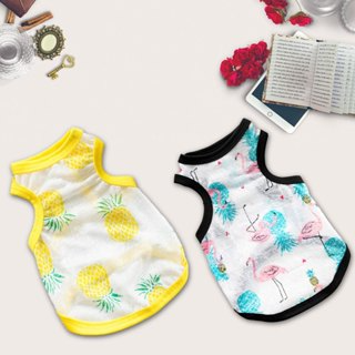 Áo Cho Chó Mèo Thú Cưng Mùa Hè Ba Lỗ Thoáng Mát quần áo thú cưng d...