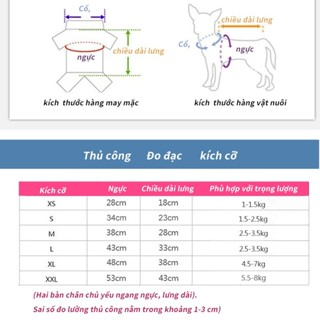 Áo Cho Chó Mèo Thú Cưng...