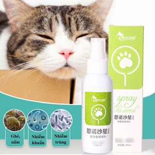 Xịt nấm cho chó mèo, viêm da, mẩn ngứa, ghẻ, bệnh ngoài da cho thú...