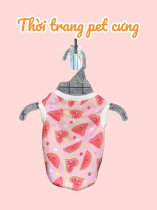 [HỎA TỐC] ÁO THUN BA LỖ MÙA HÈ THOÁNG MÁT CHO THÚ CƯNG 7L-25KG...