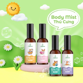 Bodymist xịt thơm khử mùi cho chó mèo JULYHOUSE 20ml/100ml dưỡng d...