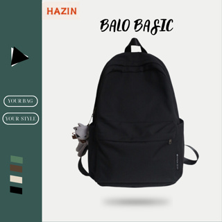 Balo trơn basic đi học HAZIN chống thấm nước đựng vừa laptop 16 in... Balo trơn basic đi học HAZIN chống thấm nước đựng vừa laptop 16 in...