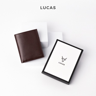 Ví nam mini nhỏ gọn dáng đứng , bóp da thương hiệu LUCAS...