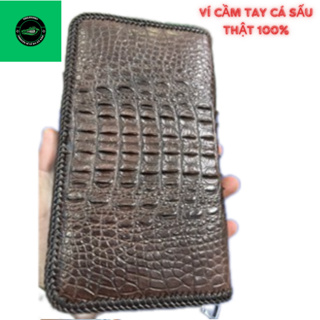 ví cầm tay nam nữ da cá sấu thật 100%...