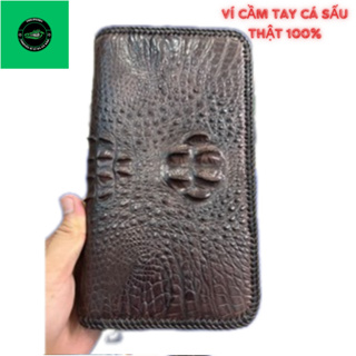 ví cầm tay nam nữ da cá sấu thật 100%...