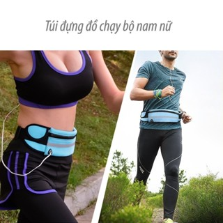 Túi đeo hông chạy bộ thể dục thể thao D9 chống nước 5 công dụng...