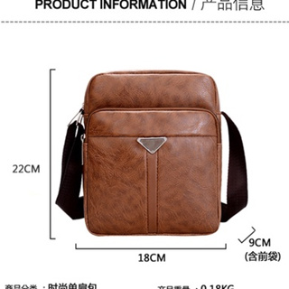 Túi Đeo Chéo Nam Da Chống Nước Dày Dặn Chất Lượng Tốt Nhiều Ngăn T...