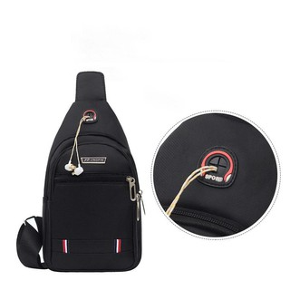 Túi đeo chéo nam 3 NGĂN phong cách Hàn Quốc - vải canvas chống nướ...