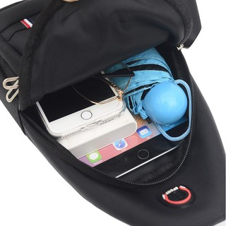 Túi đeo chéo nam 3 NGĂN phong cách Hàn Quốc - vải canvas chống nướ...