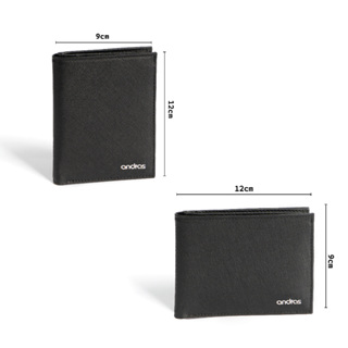 Ví nam da Saffiano gập đôi Bi-fold Trust Wallet Andras Official St...