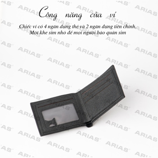 Ví nam đẹp kiểu ví ngang có hộp nhiều ngăn cao cấp, bóp da PU gấp ...