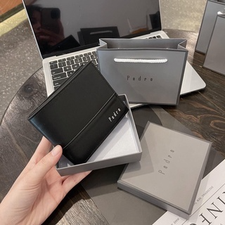 Ví bóp nam ngắn đẹp full box kèm túi giấy cầm tay nhiều ngăn cao c...