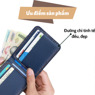 Ví Nam Đẹp Mini Phong Cách Thời Trang Đơn Giản Năng Động, Bóp Da Đ...