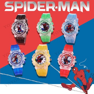 Hoạt Hình Đồng Hồ Đeo Tay Có Đèn led Hình spiderman / hello kitty ...