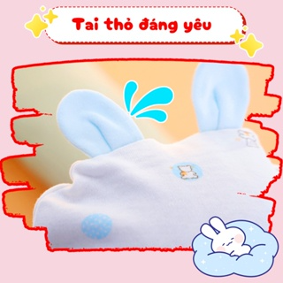 Set bao tay chân mũ sơ sinh 5 chi tiết nhiều màu Baby-S, Mũ sơ sin...