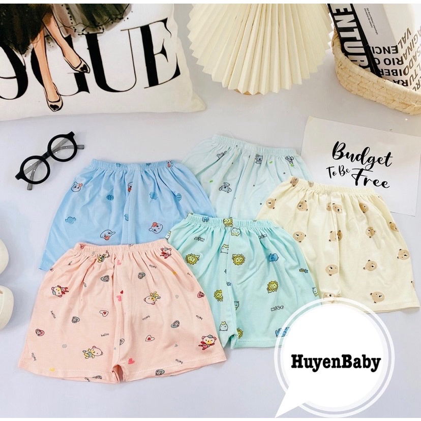 Quần đùi chục thun lạnh, thông hơi thoáng mát cho bé từ 3-13kg. Qu...