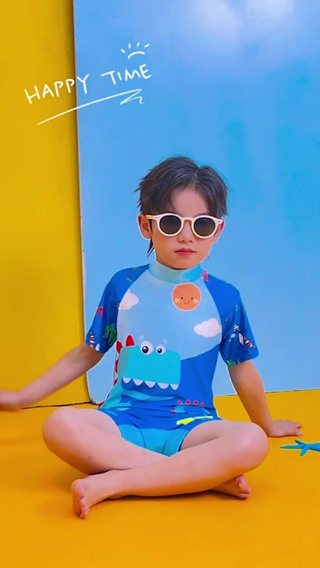 Bộ đồ bơi bé trai liền thân SKIDS quần áo bơi cho ngắn tay cho bé ...