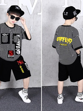 Set bộ quần áo bé trai 17-45kg, set đồ hè cho bé 4- 14 tuổi mẫu gấ...