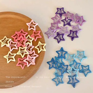 Y2k Dopamine Màu Lầu Năm Góc Ngôi Sao Kẹp Tóc Nhỏ Mũ Đội Đầu Trẻ E...