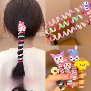 Dây Buộc Tóc Cao Su Co Giãn Màu Sắc Cầu Vồng Dành Cho Trẻ Em...