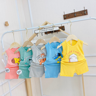 [A145 - Được Chọn Mẫu, Mềm, Mát] Bộ Ba Lỗ Thun Lạnh Minky Moom In ...