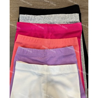 Quần legging đùi trơn cho bé gái, quần legging lửng chất bozip siê...