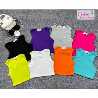 Áo Croptop Ôm Body Sát Nách Nhiều Màu Cho Bé Gái...