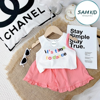Đồ bộ bé gái SAM kids ba lỗ quần đùi bèo Its time có size đại mặc ... Đồ bộ bé gái SAM kids ba lỗ quần đùi bèo Its time có size đại mặc ...