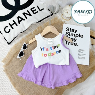 Đồ bộ bé gái SAM kids ba lỗ quần đùi bèo Its time có size đại mặc ... Đồ bộ bé gái SAM kids ba lỗ quần đùi bèo Its time có size đại mặc ...