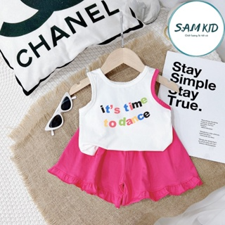Đồ bộ bé gái SAM kids ba lỗ quần đùi bèo Its time có size đại mặc ... Đồ bộ bé gái SAM kids ba lỗ quần đùi bèo Its time có size đại mặc ...