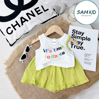 Đồ bộ bé gái SAM kids ba lỗ quần đùi bèo Its time có size đại mặc ... Đồ bộ bé gái SAM kids ba lỗ quần đùi bèo Its time có size đại mặc ...