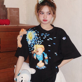 Áo Thun Fide TEEDY Form Rộng Tay Lỡ Unisex Nam Nữ Cổ Tròn Ulzzang ...