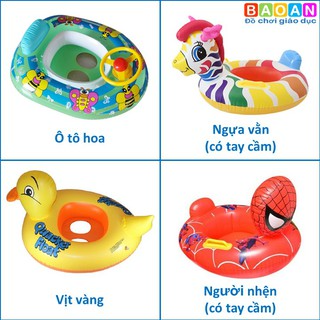 Phao bơi chống lật hình thú cho bé từ 1-5 tuổi nhiều mẫu dễ thương...