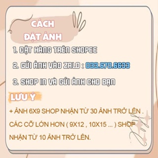 In ảnh 9x12 , 10X15 , 13X18 ,15X20 , 20X30 Ép plastic theo yêu cầu...