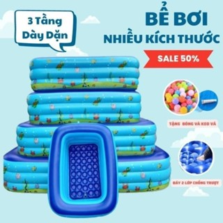 Bể bơi cho bé 3 tầng loại 3M, 2M6, 2m1 và 1m8,1M5 ... Phao hồ bơi ...