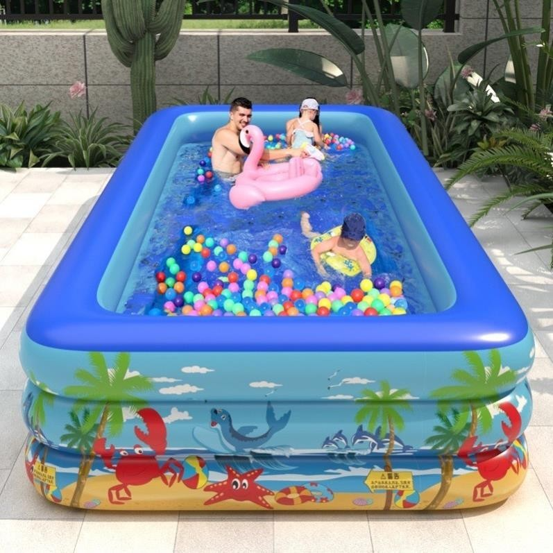 Bể bơi cho bé 3 tầng loại 3M, 2M6, 2m1 và 1m8,1M5 ... Phao hồ bơi ...