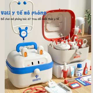 Bộ Đồ chơi bác sĩ xe cứu thương cho bé trai gái cao cấp mô phỏng t...