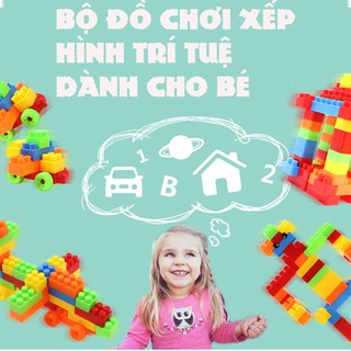 Đồ chơi xếp hình phát triển trí tuệ cho trẻ loại 100, 256, 520 chi...