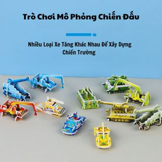 Đồ Chơi Trí Tuệ DIY Bộ Ghép Hình 3D Cho Bé Lắp Ghép Khủng long,Máy...