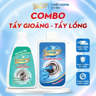 Combo Tẩy Lồng Máy Giặt OVALPOW 300gr  Tẩy Mốc Gioăng Cao Su Cao C...