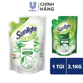 Nước Rửa Chén Bát Sunlight 100% Gốc Thực vật Thiên nhiên/Trà Xanh ...