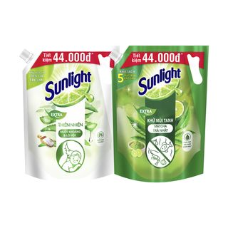 Nước Rửa Chén Bát Sunlight 100% Gốc Thực vật Thiên nhiên/Trà Xanh ...