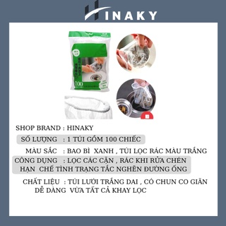 Túi Lọc Rác Bồn Rửa Chén Bát [ Set 100 chiếc ] Thiết Kế Kiểu Lưới ...