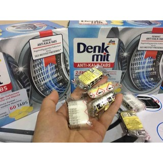 Viên tẩy lồng máy giặt Denkmit vệ sinh, làm sạch, loại bỏ cặn bẩn,...