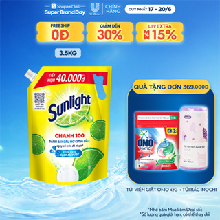 Nước rửa chén Sunlight chanh 100 mới đanh bay dâu mơ cứng đầu túi ...