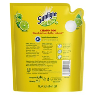 Nước rửa chén Sunlight chanh 100 mới đanh bay dâu mơ cứng đầu túi ...