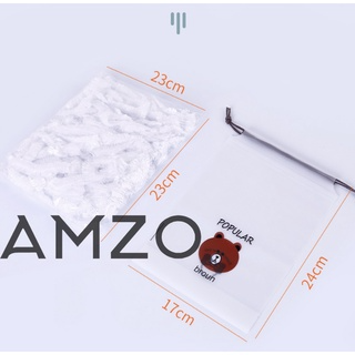 COMBO màng bọc thực phẩm PE túi gấu có chun bọc đồ ăn co giãn AMZO...