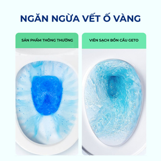 Viên thả bồn cầu GETO sạch khuẩn thơm mát tẩy sạch mảng bám khử mù... Viên thả bồn cầu GETO sạch khuẩn thơm mát tẩy sạch mảng bám khử mù...