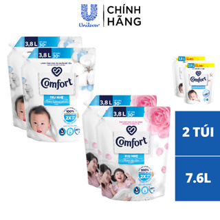 Combo 2 Túi Nước Xả Vải Comfort Dịu Nhẹ 3.8L/túi...